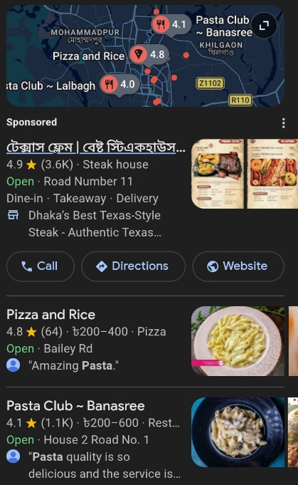 near me search on google